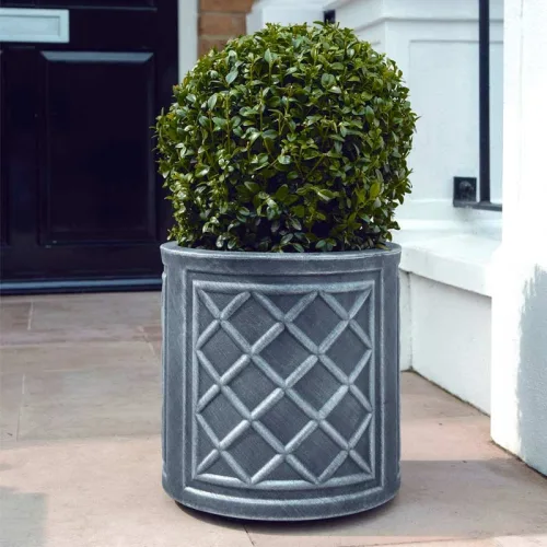 Кашпо Lead Effect Planter Round 2
