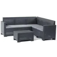 Комплект мебели NEBRASKA CORNER Set (углов. диван, столик), белый 2