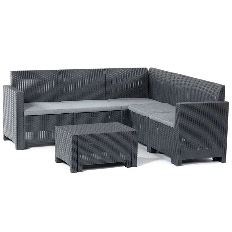 Комплект мебели NEBRASKA CORNER Set (углов. диван, столик), белый (Белый)