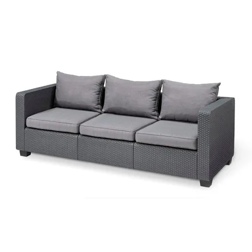 Диван трёхместный из пластика Salta 3 Seater Sofa (КАПУЧИНО) 2