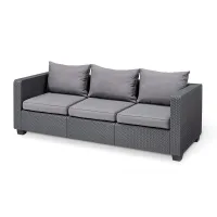 Диван трёхместный из пластика Salta 3 Seater Sofa (КАПУЧИНО)