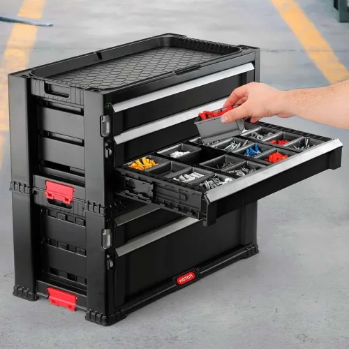 Тележка пластиковая 5 ящиков на колесах 5 DRAWERS TOOL CHEST SET 2