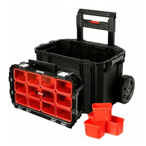 Набор из двух ящиков для инструментов на колёсах Connect Cart + Organizer 2