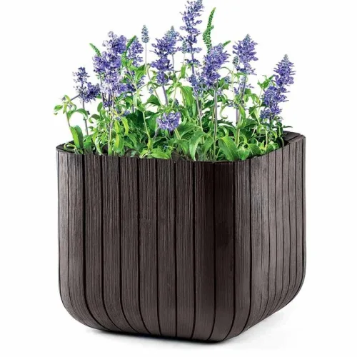 Кашпо квадратное CUBE PLANTER M (Кашпо квадратное CUBE PLANTER M) Keter 17202066 3