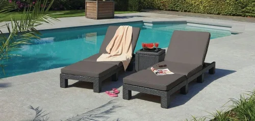 Шезлонг пластиковый Daytona Allibert 252224 3