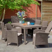 Стол обеденный Girona Table Flat Waves
