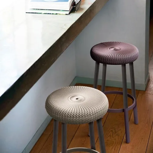 Высокий барный табурет с металлическими ножками Cozy Bar Stool 2