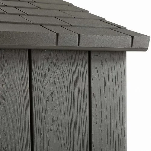 Сарай пластиковый WoodLook 8*10 4