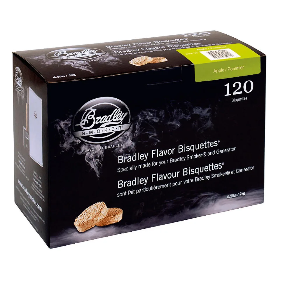 Древесные брикеты Bradley Яблоня/Apple (120 шт) Bradley Smoker BTAP120