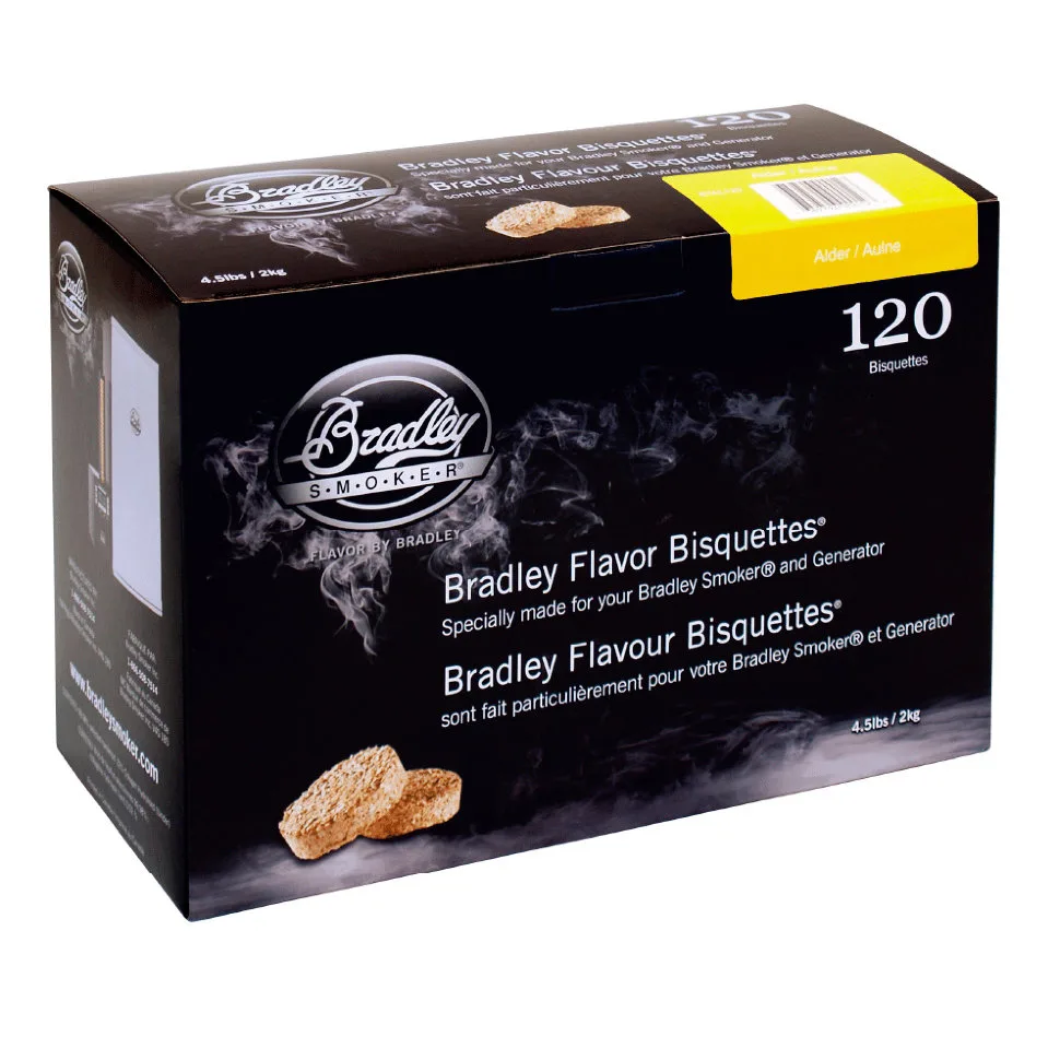 Древесные брикеты Bradley Ольха/Alder (120 шт) Bradley Smoker BTAL120