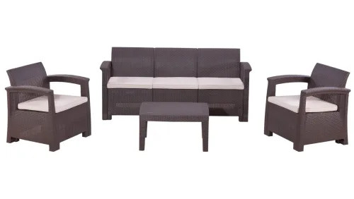 Комплект мебели B:rattan Rattan Comfort 5, венге 2