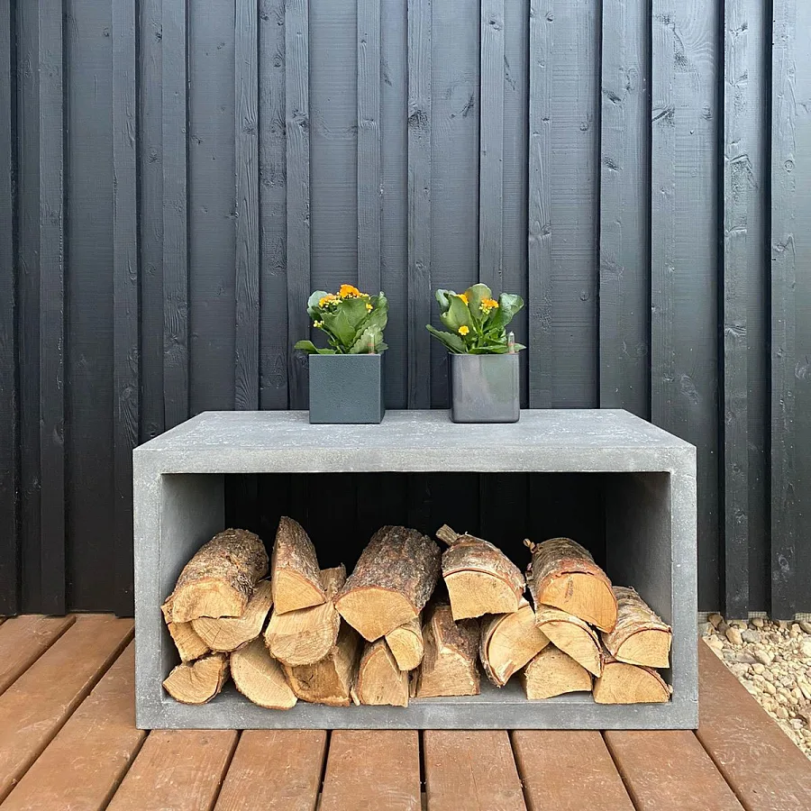 Дровница бетонная 90 см Conkretika DR90