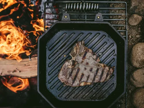 Сковорода-гриль чугунная с двумя ручками Grill Pan D=30 3