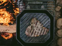Сковорода-гриль чугунная с двумя ручками Grill Pan D=30