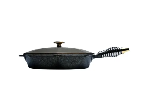 Сковорода чугунная с крышкой Skillet D=30 8