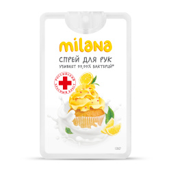 Гигиенический спрей для рук Milana сливочно-лимонный десерт 20 мл