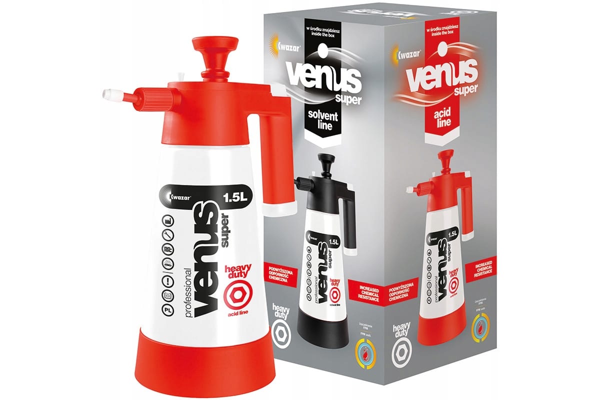 Опрыскиватель VENUS PRO+HD ACID объем 1,5 л. компрессионный 4