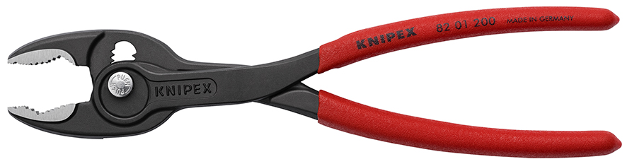TwinGrip Клещи захватные, 4 - 22 мм, длина 200 мм, чернённые, обливные рукоятки, держатель-еврослот 2