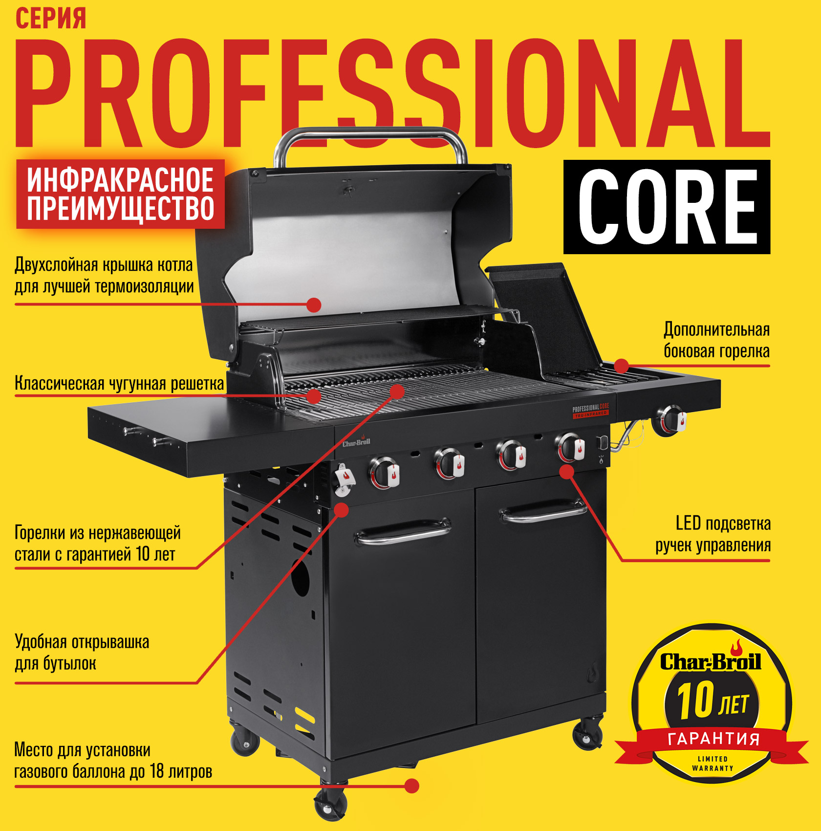Газовый гриль Char-Broil Professional CORE 4B 2