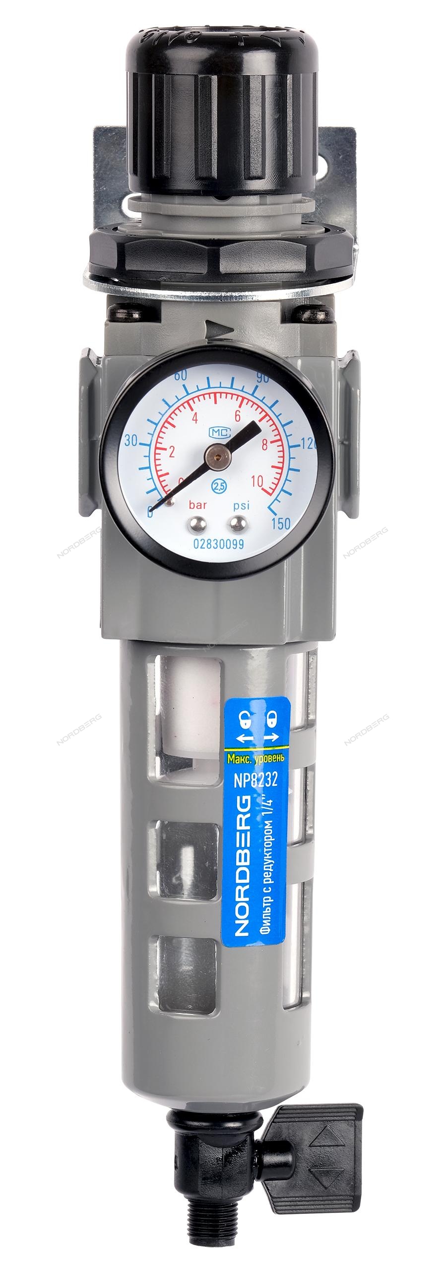 Фильтр воздушный грубой очистки с редуктором PRO, 1/4" 2