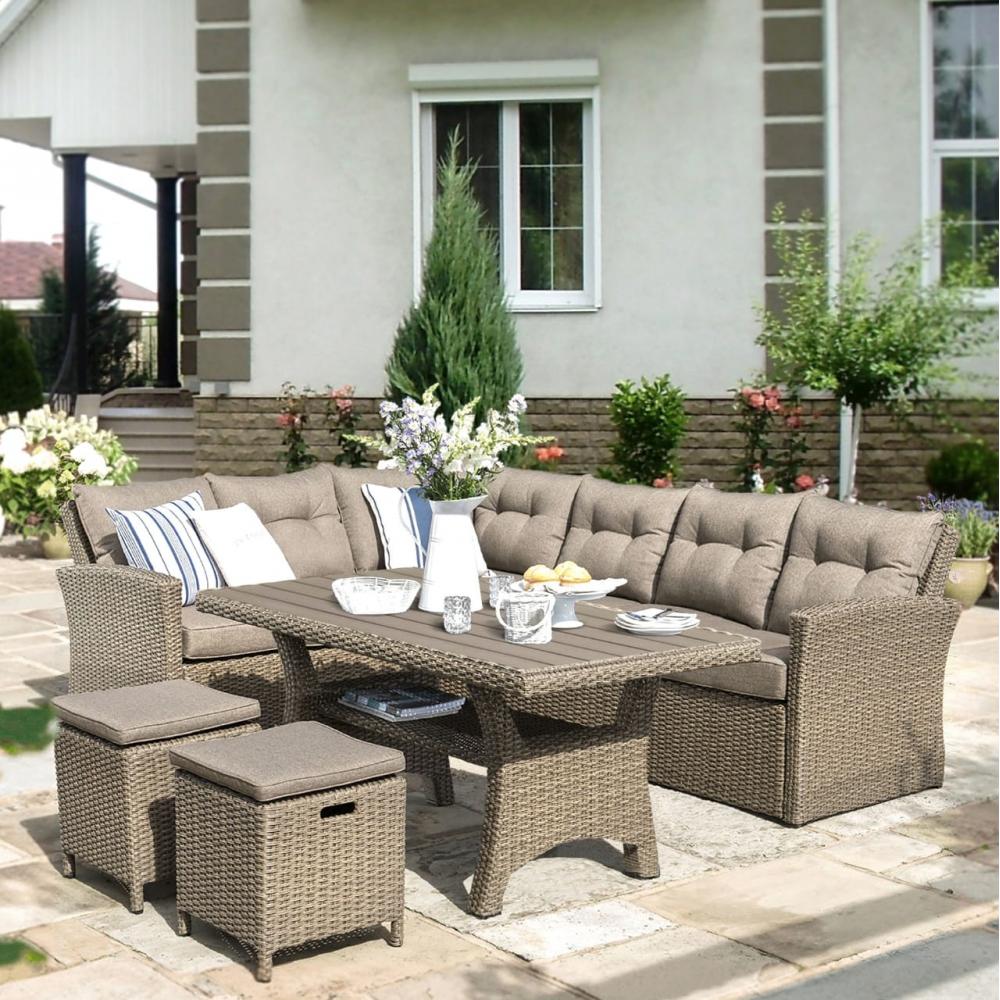 Комплект плетеной мебели AFM-307B Beige 2