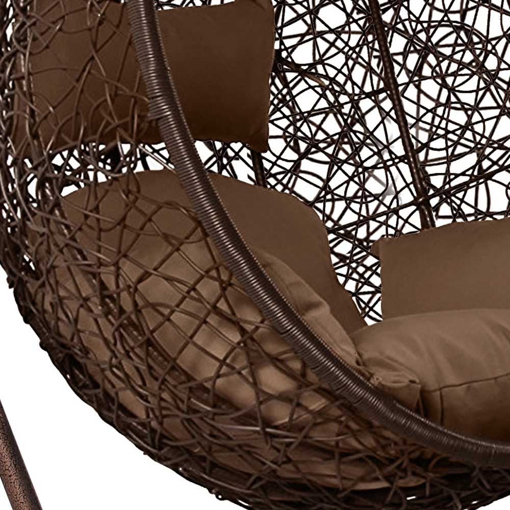 Подвесное кресло из искусственного ротанга AFM-168A-XL Brown 3