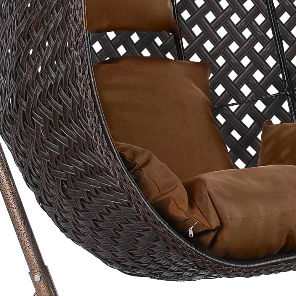Подвесное кресло из искусственного ротанга AFM-250B-XL Brown 3