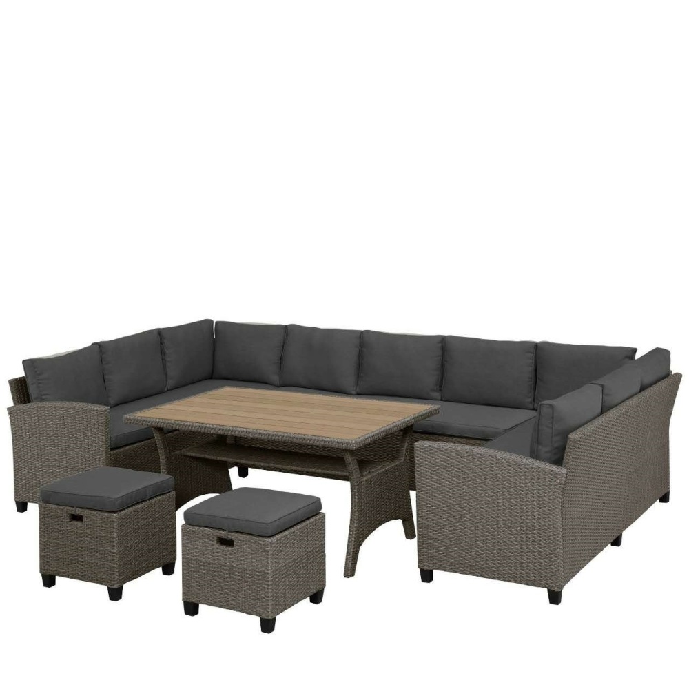Комплект плетеной мебели AFM-370A Dark Grey 2