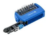 Набор бит с битодержателем 1/4", SL, PH, PZ, Torx, 17 шт. Högert HT1S401