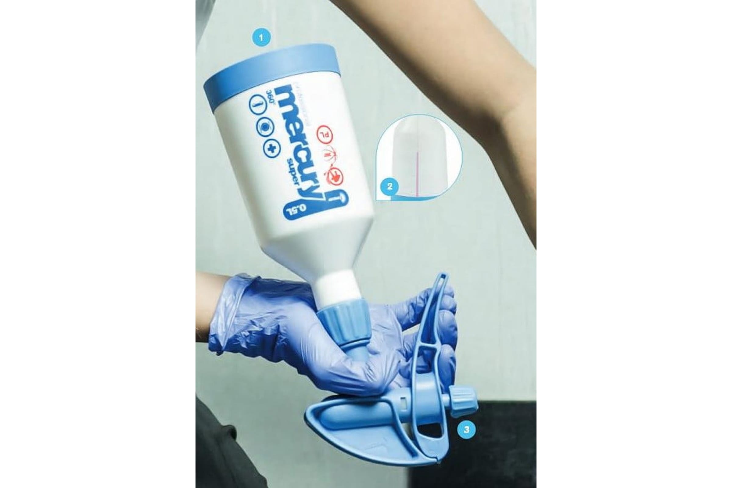 Опрыскиватель MERKURY PRO+ объем 0,5 л. ручной красный 3