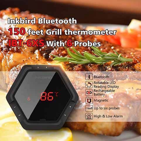 ТЕРМОМЕТР ЦИФРОВОЙ БЕСПРОВОДНОЙ IBT-6XS BLUETOOTH IN 3
