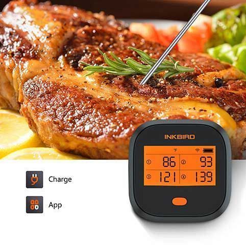 ТЕРМОМЕТР ЦИФРОВОЙ БЕСПРОВОДНОЙ IBBQ-4T WIFI IN 3