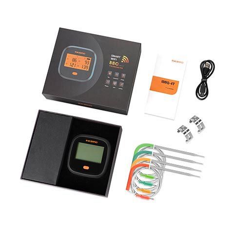 ТЕРМОМЕТР ЦИФРОВОЙ БЕСПРОВОДНОЙ IBBQ-4T WIFI IN 6