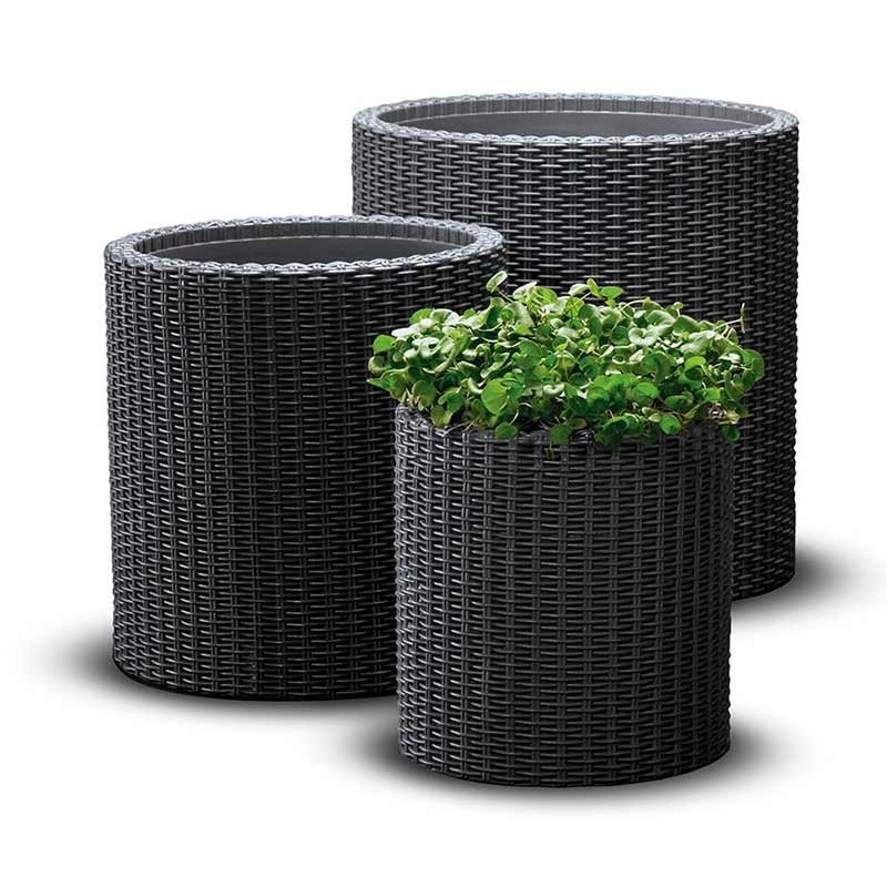 Комплект кашпо CYLINDER PLANTERS SET S+M+L 3