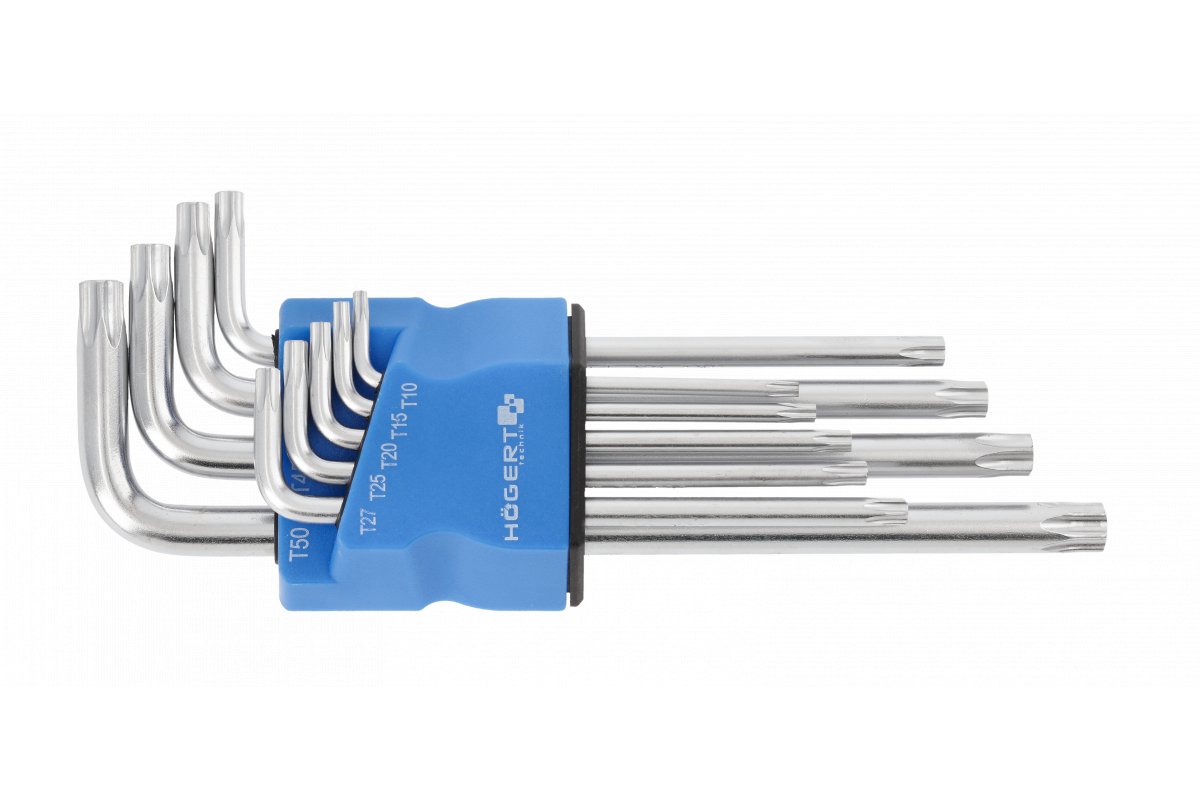 Ключи Torx S2, 9 шт. Длинные 2