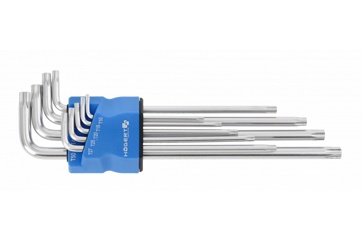 Ключи Torx S2, 9 шт. экстра линные 2