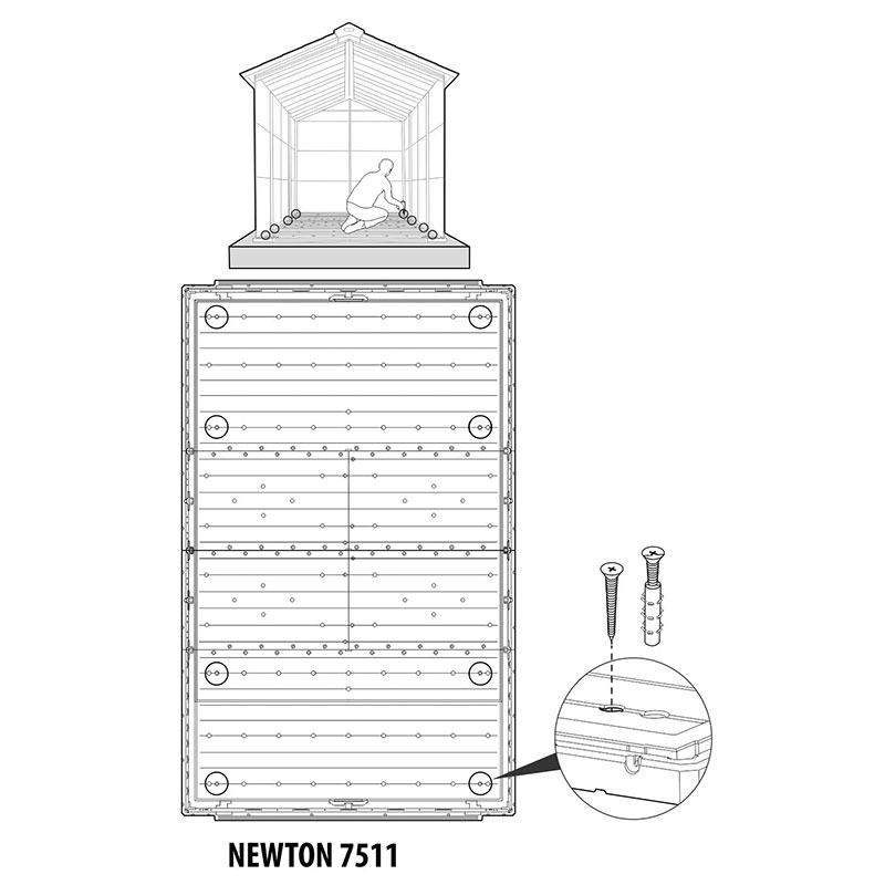 Сарай пластиковый Newton 7511 5