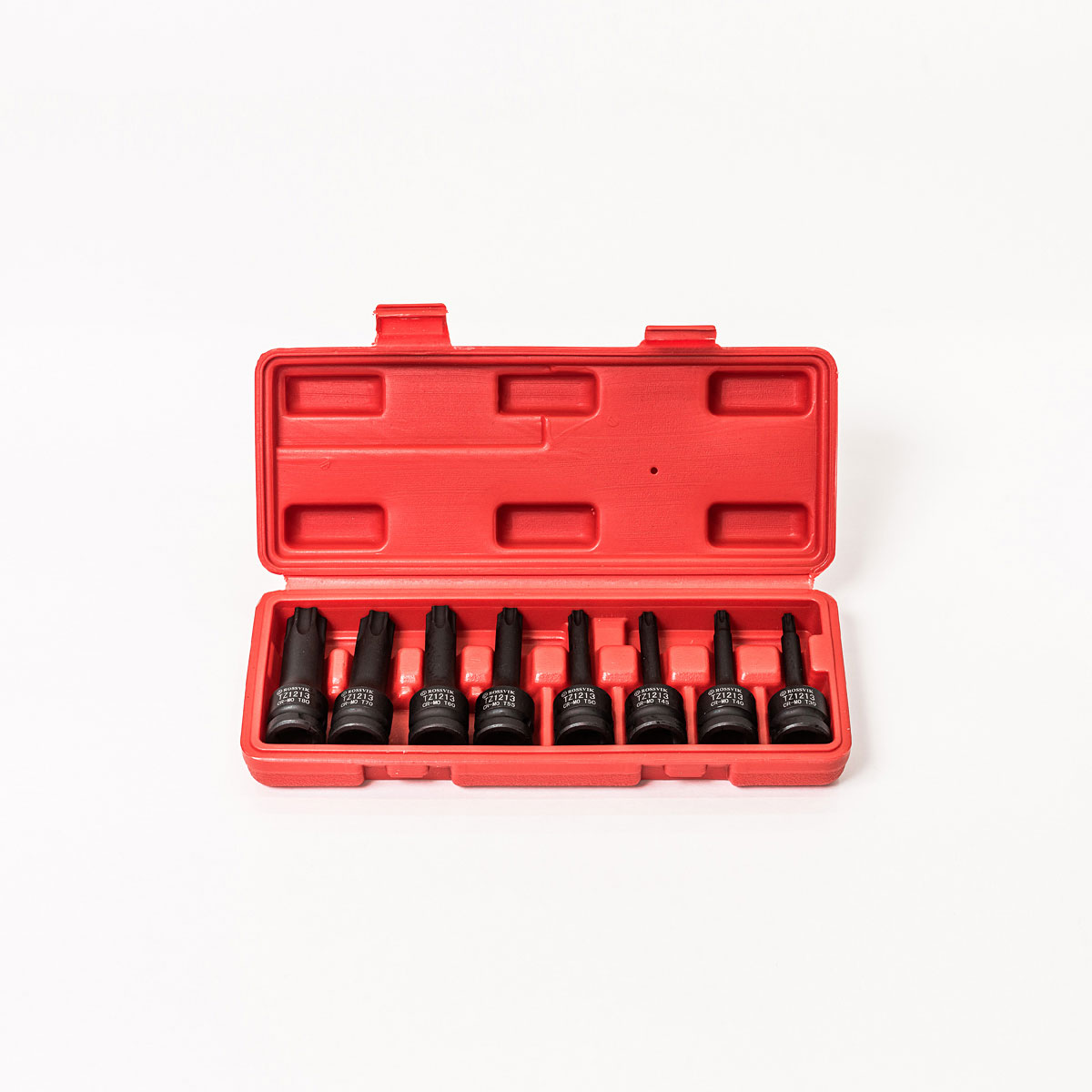 Набор головок ударных, 1/2", TORX, T30-T80, 8 предметов
