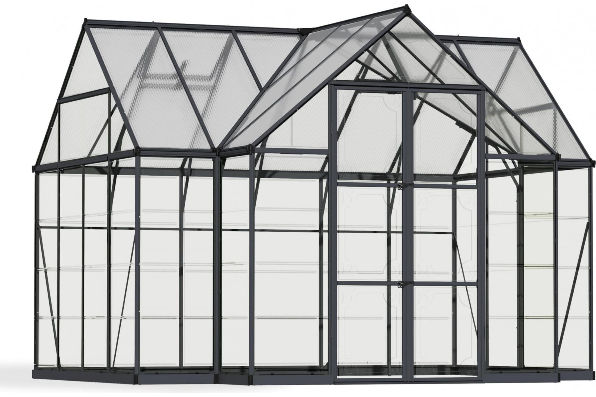 Теплица с прозрачным остеклением Palram VICTORY ORANGERY GARDEN CHALET 2
