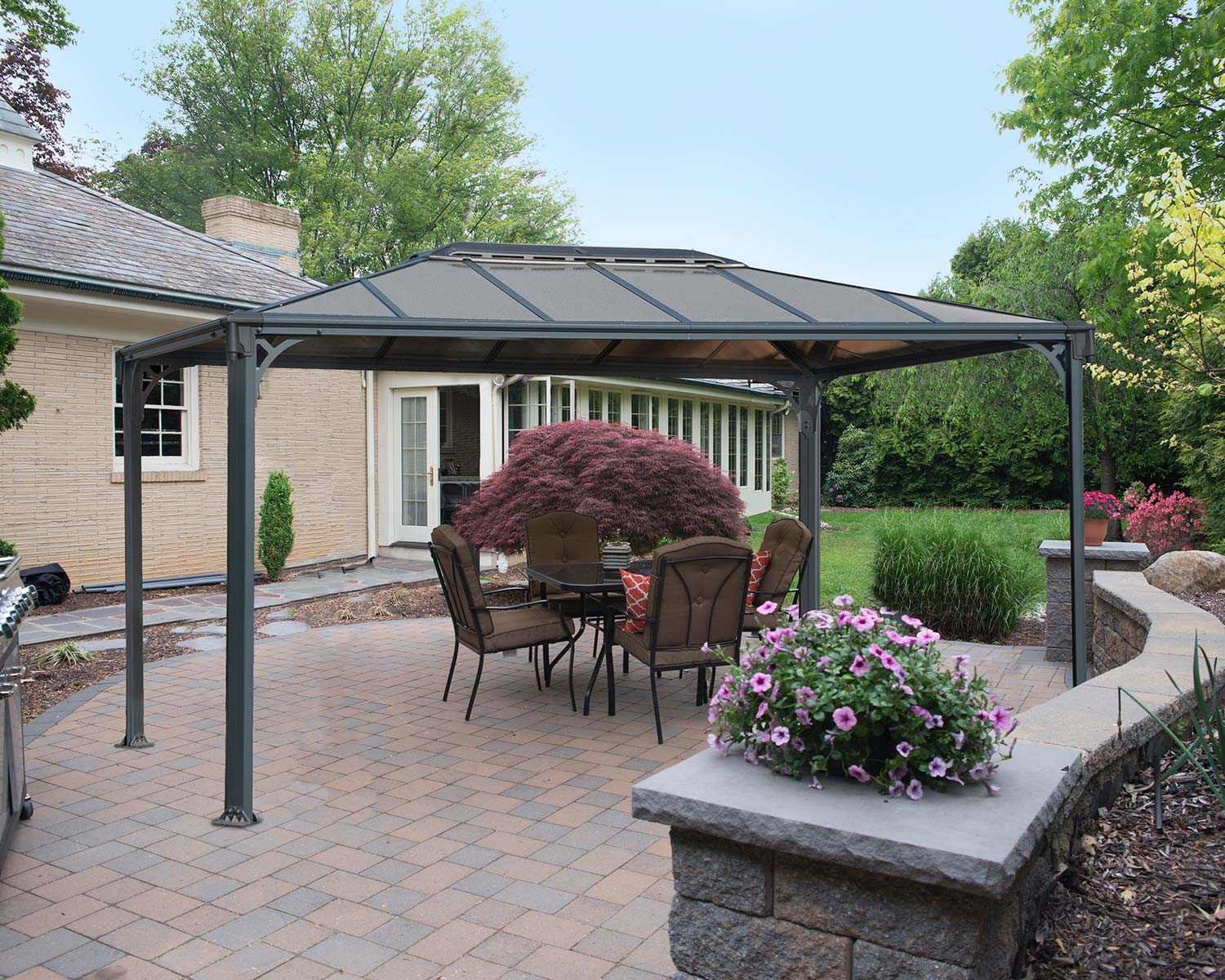 Беседка открытая Martinique 3600 Garden Gazebo Grey Bronze 4