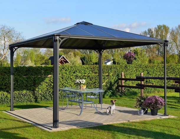 Беседка открытая Gazebo Palermo 3600 Grey 2