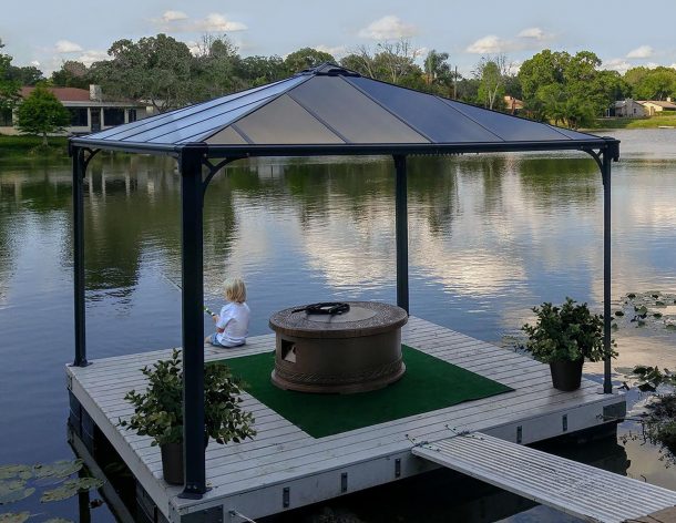 Беседка открытая Gazebo Palermo 3600 Grey 3
