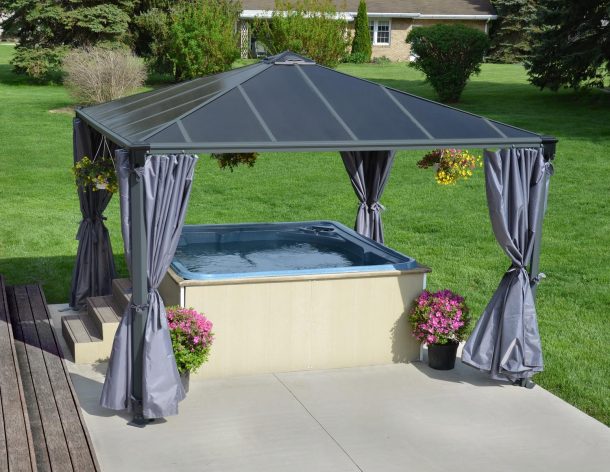 Беседка открытая Gazebo Palermo 3600 Grey 4