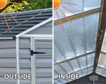 Сарай Palram – Canopia SkyLight 6x3 серый 8