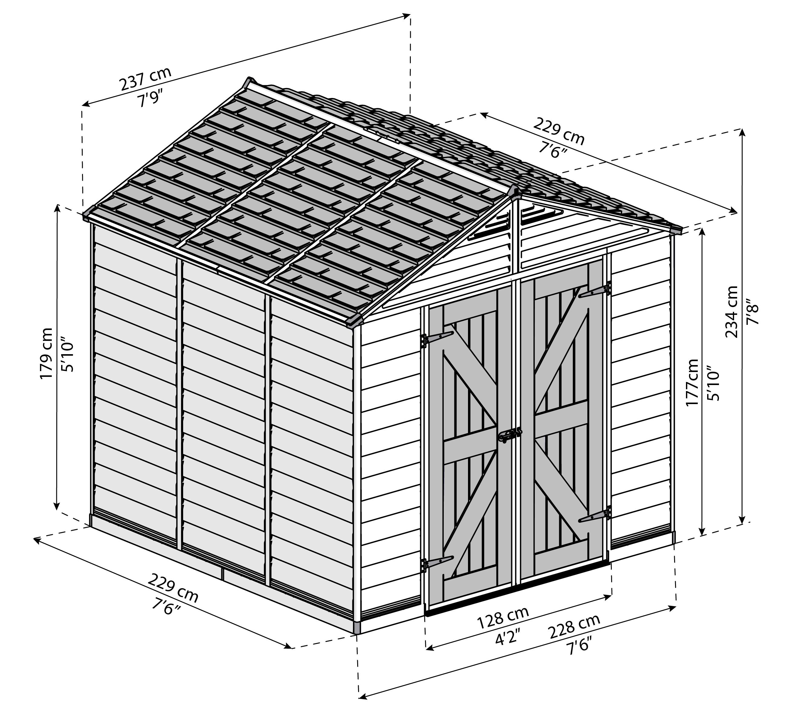 Сарай Palram – Canopia SkyLight 8x8 3