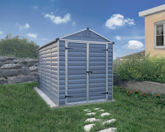 Сарай Palram – Canopia SkyLight 6x8 серый 9