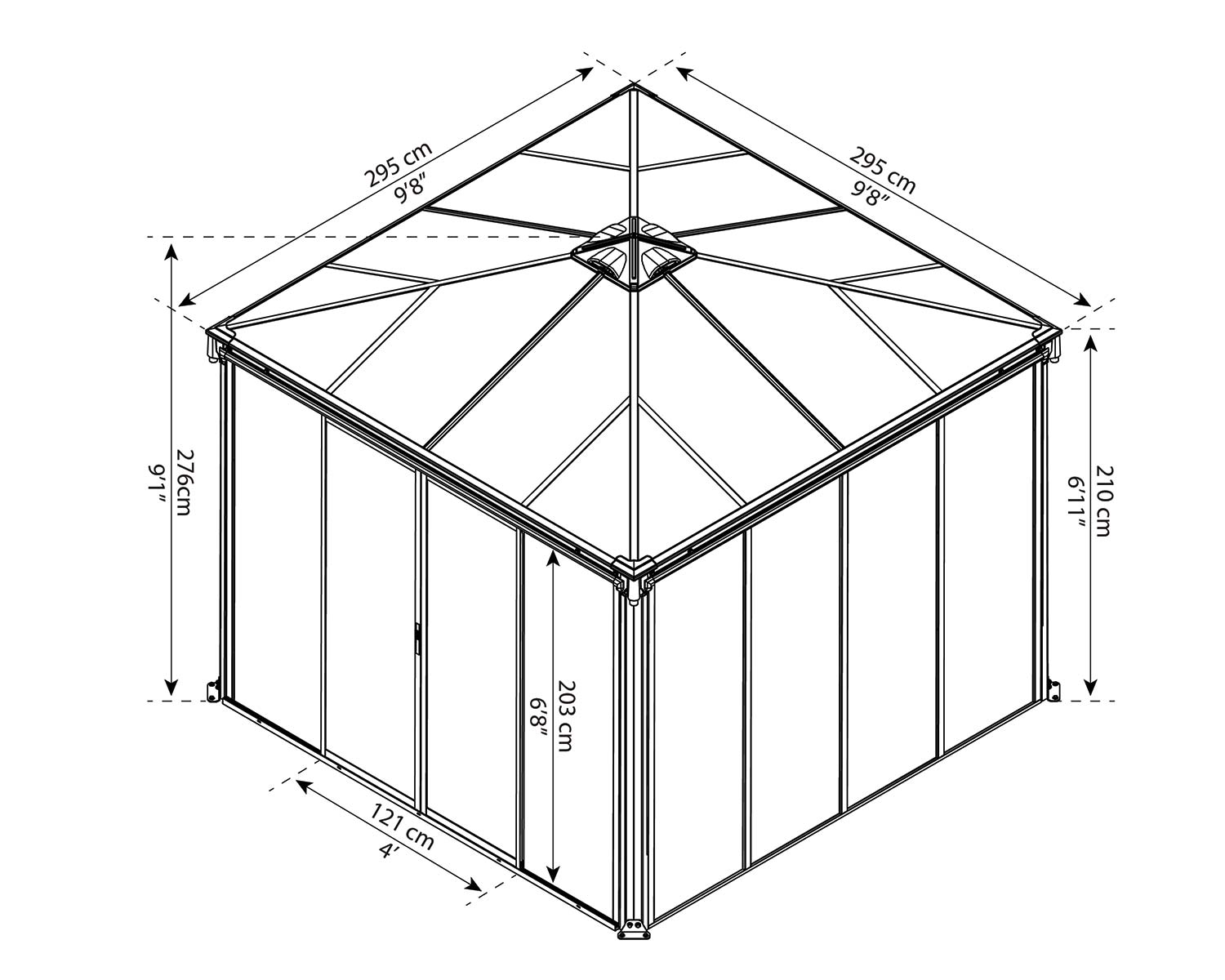 Беседка Palram – Canopia Ledro 3000 3