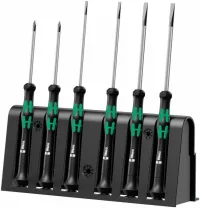 Набор отверток WERA Kraftform Micro 2035/6 A для электроники на подставке, 6 предметов