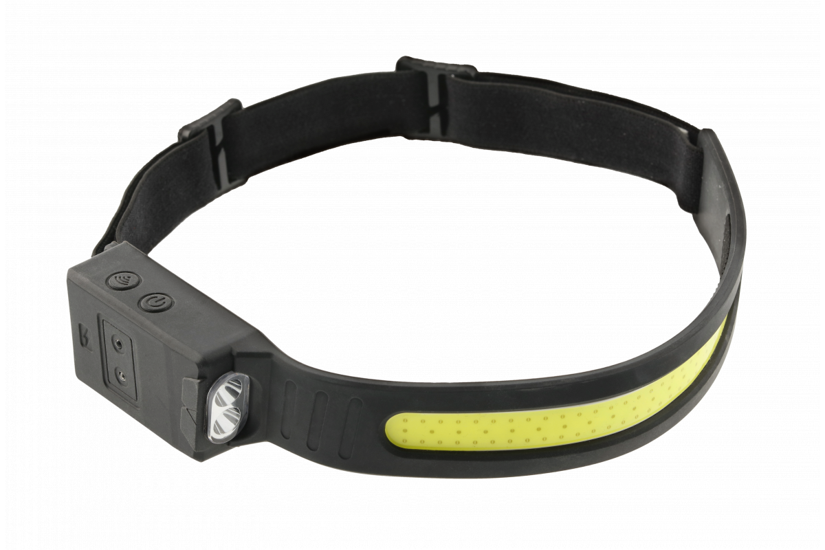 Налобный фонарик COB USB, 5 функции