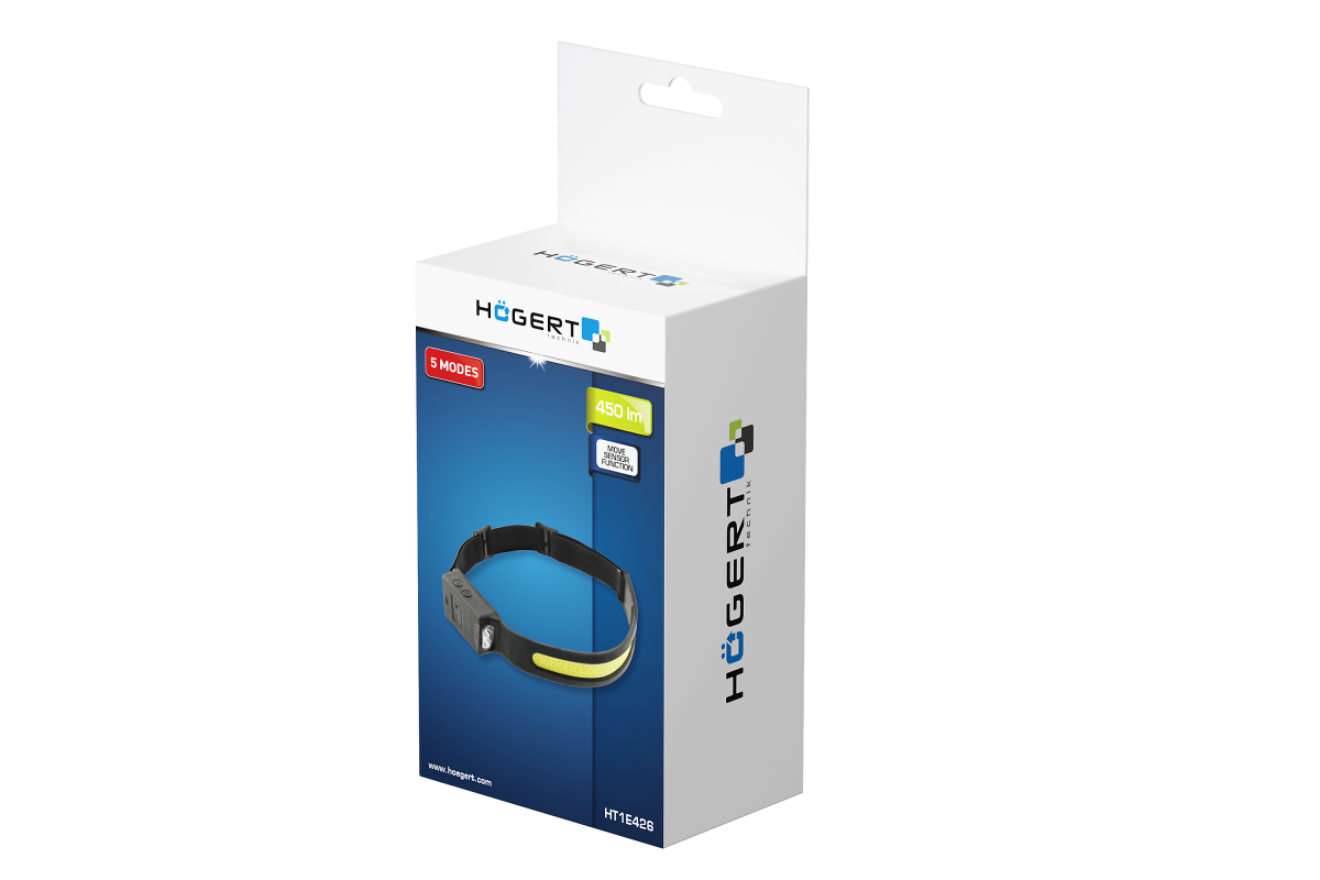 Налобный фонарик COB USB, 5 функции 2